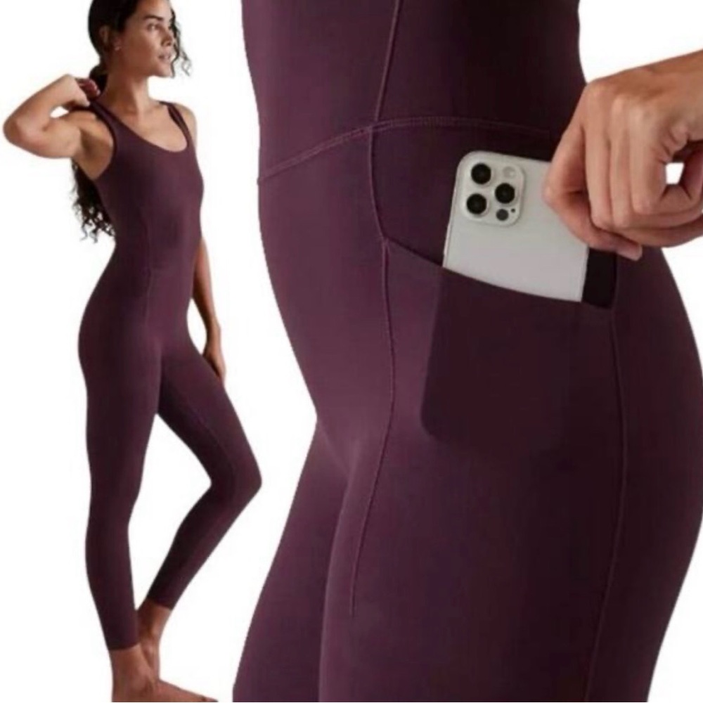 Athletica Salutation Bodysuit Women's Purple Jumpsuit